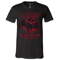 The Mothman Stole My Catalytic Converter In Point V-Neck T-Shirt