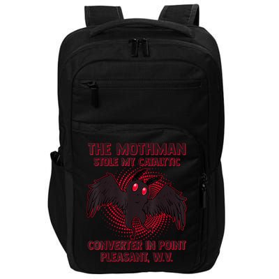 The Mothman Stole My Catalytic Converter In Point Impact Tech Backpack