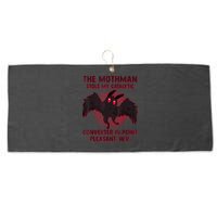 The Mothman Stole My Catalytic Converter In Point Large Microfiber Waffle Golf Towel