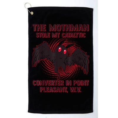 The Mothman Stole My Catalytic Converter In Point Golf Towel