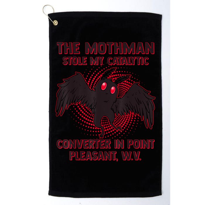 The Mothman Stole My Catalytic Converter In Point Golf Towel