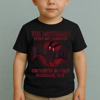 The Mothman Stole My Catalytic Converter In Point Toddler T-Shirt