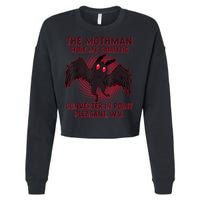 The Mothman Stole My Catalytic Converter In Point Cropped Pullover Crew