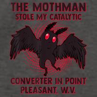The Mothman Stole My Catalytic Converter In Point Vector Backpack