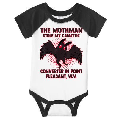The Mothman Stole My Catalytic Converter In Point Infant Baby Jersey Bodysuit