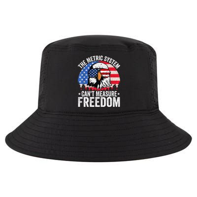 The Metric System CanT Measure Freedom Eagle 4th Of July Cool Comfort Performance Bucket Hat