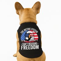 The Metric System CanT Measure Freedom Eagle 4th Of July Doggie Tank
