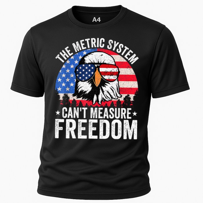 The Metric System CanT Measure Freedom Eagle 4th Of July Performance Shirt