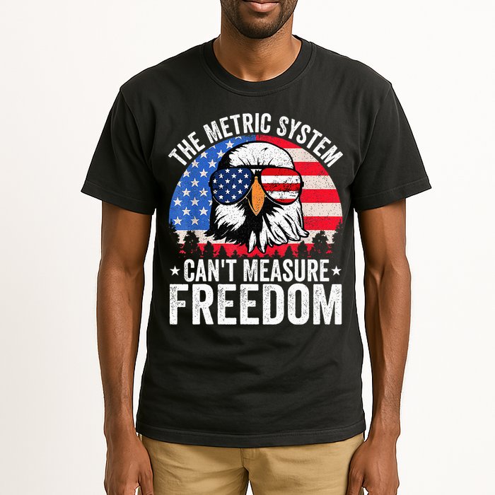 The Metric System CanT Measure Freedom Eagle 4th Of July Tall T-Shirt