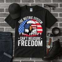 The Metric System CanT Measure Freedom Eagle 4th Of July Tall T-Shirt
