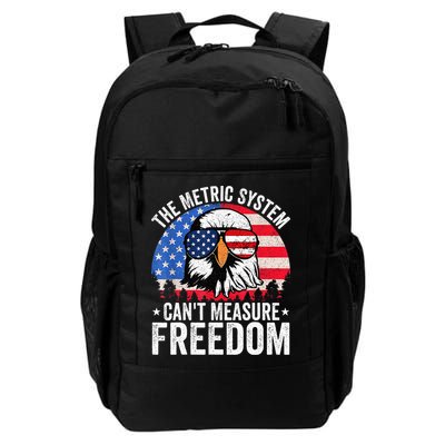 The Metric System CanT Measure Freedom Eagle 4th Of July Backpack