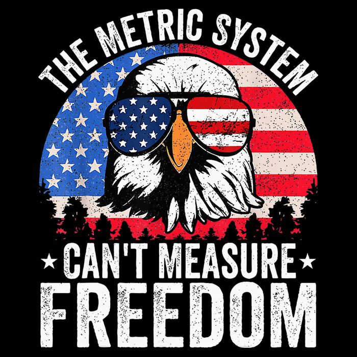 The Metric System CanT Measure Freedom Eagle 4th Of July Sustainable Bucket Hat