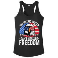 The Metric System CanT Measure Freedom Eagle 4th Of July Ladies PosiCharge Competitor Racerback Tank