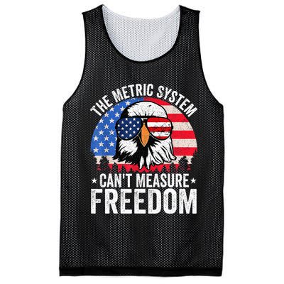 The Metric System CanT Measure Freedom Eagle 4th Of July Mesh Reversible Basketball Jersey Tank