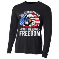 The Metric System CanT Measure Freedom Eagle 4th Of July Cooling Performance Long Sleeve Crew