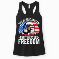 The Metric System CanT Measure Freedom Eagle 4th Of July Womens Tank Top