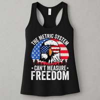The Metric System CanT Measure Freedom Eagle 4th Of July Womens Tank Top
