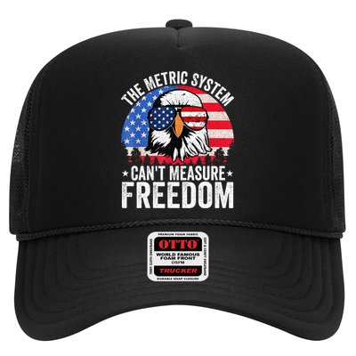 The Metric System CanT Measure Freedom Eagle 4th Of July Trucker Hat