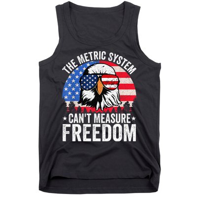 The Metric System CanT Measure Freedom Eagle 4th Of July Tank Top