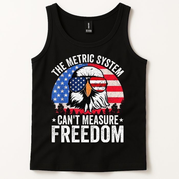 The Metric System CanT Measure Freedom Eagle 4th Of July Tank Top