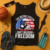 The Metric System CanT Measure Freedom Eagle 4th Of July Tank Top