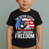 The Metric System CanT Measure Freedom Eagle 4th Of July Toddler T-Shirt