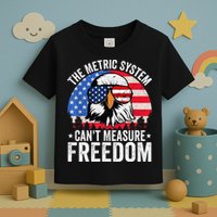 The Metric System CanT Measure Freedom Eagle 4th Of July Toddler T-Shirt