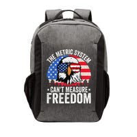 The Metric System CanT Measure Freedom Eagle 4th Of July Vector Backpack