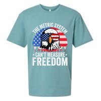 The Metric System CanT Measure Freedom Eagle 4th Of July Sueded Cloud Jersey T-Shirt