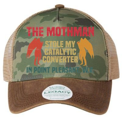 The Mothman Stole My Catalytic Converter In Point Vintage Legacy Tie Dye Trucker Hat