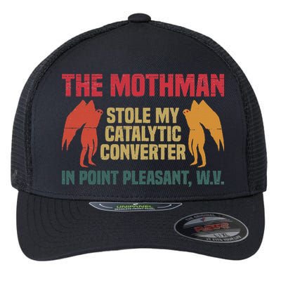 The Mothman Stole My Catalytic Converter In Point Vintage Flexfit Unipanel Trucker Cap