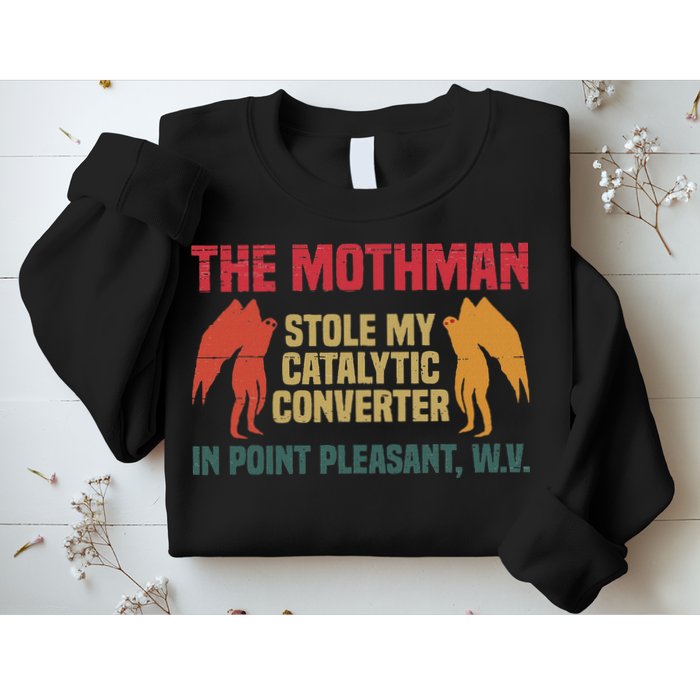 The Mothman Stole My Catalytic Converter In Point Vintage Sweatshirt