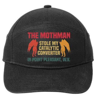 The Mothman Stole My Catalytic Converter In Point Vintage 7-Panel Snapback Hat