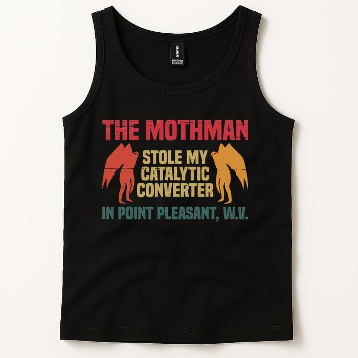 The Mothman Stole My Catalytic Converter In Point Vintage Tank Top