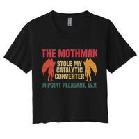 The Mothman Stole My Catalytic Converter In Point Vintage Crop Top