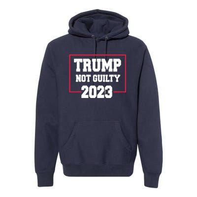 Trump Mug Shot, Trump Not Guilty Pro Trump Supporter Premium Hoodie