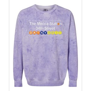 The Mecca Station 34th Street New York Basketball Colorblast Crewneck Sweatshirt