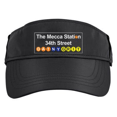 The Mecca Station 34th Street New York Basketball Adult Drive Performance Visor