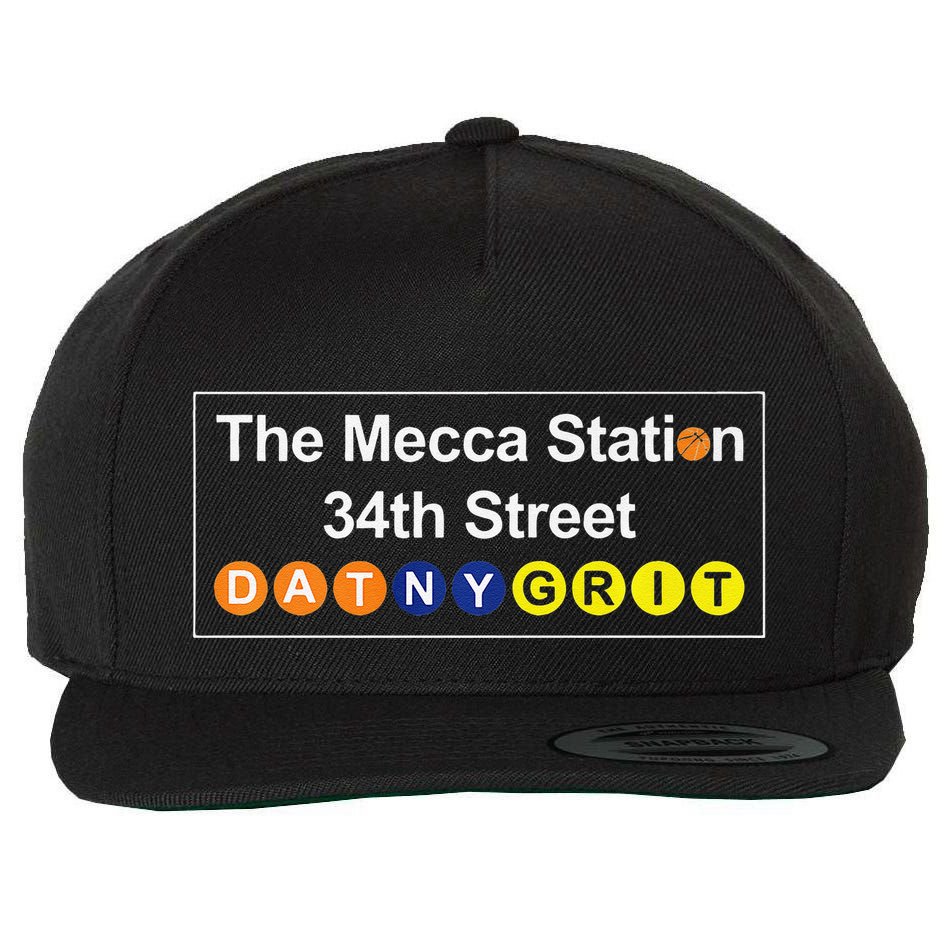 The Mecca Station 34th Street New York Basketball Wool Snapback Cap