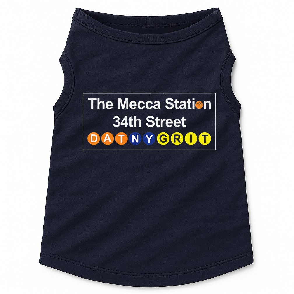 The Mecca Station 34th Street New York Basketball Doggie Tank