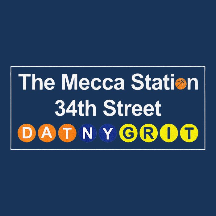 The Mecca Station 34th Street New York Basketball Cooling Performance Crew T-Shirt