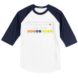 The Mecca Station 34th Street New York Basketball Baseball Sleeve Shirt