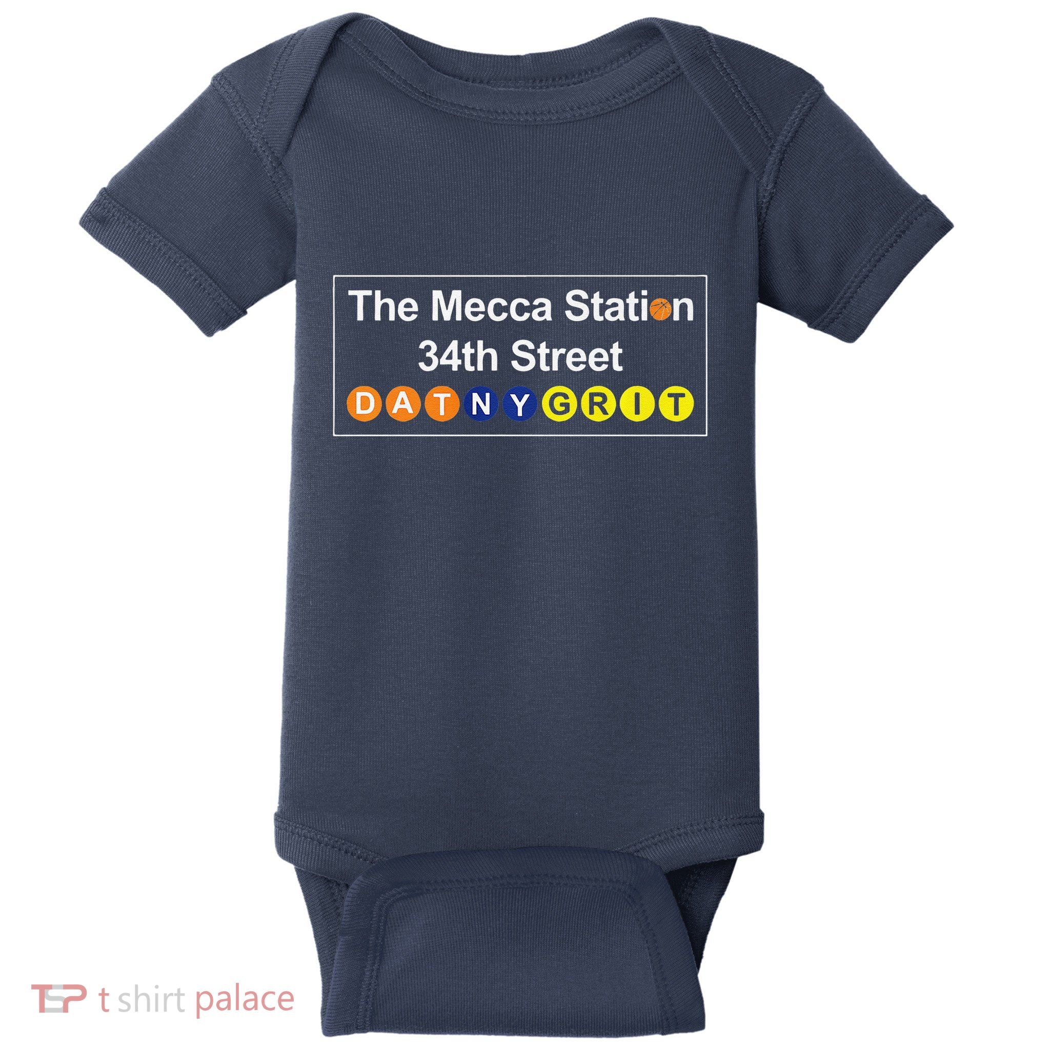 The Mecca Station 34th Street New York Basketball Baby Bodysuit