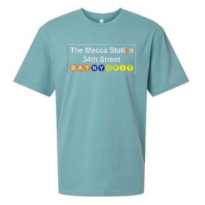 The Mecca Station 34th Street New York Basketball Sueded Cloud Jersey T-Shirt