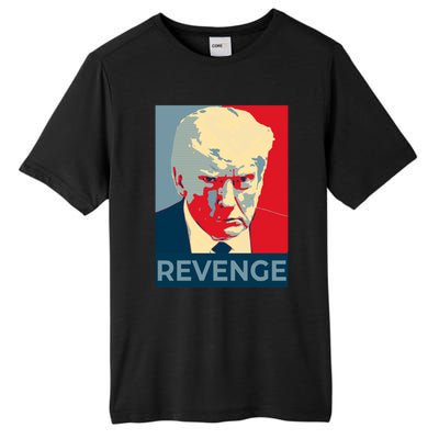 Trump Mug Shot Revenge Gift Tall Fusion ChromaSoft Performance T-Shirt