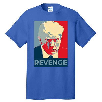 Trump Mug Shot Revenge Gift Tall T-Shirt