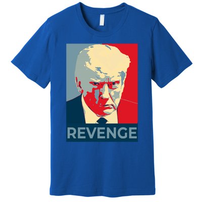 Trump Mug Shot Revenge Gift Premium T-Shirt