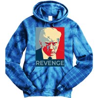 Trump Mug Shot Revenge Gift Tie Dye Hoodie