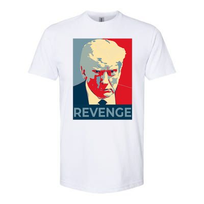 Trump Mug Shot Revenge Gift Softstyle CVC T-Shirt