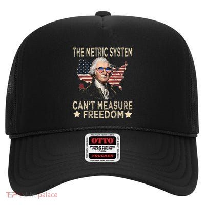 The Metric System CanT Measure Freedom High Crown Mesh Back Trucker Hat